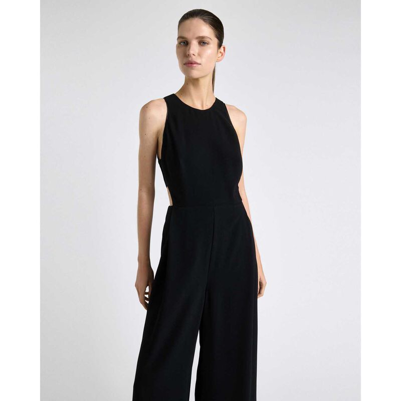 Cue Recycled Crepe Satin Bind Jumpsuit image number 2
